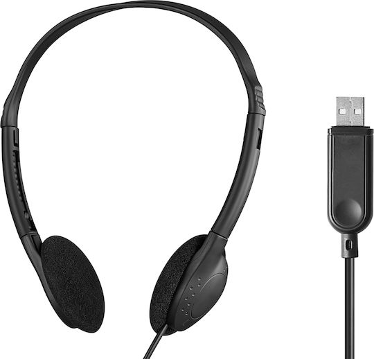 Sandberg On Ear Multimedia Headsets With Microphone And USB-A Connectivity 825-33