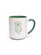 Yogi & Yogini Porzellan Tasse Grüne 400ml