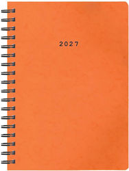 Next Ατζέντα Πρεσπάν 2027 Πορτοκαλί Σπιράλ (με Προσωποποίηση)