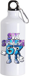 Бутилка Six-seven 600ml Бяла
