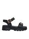 Women's Flat Sandals Flatforms Black