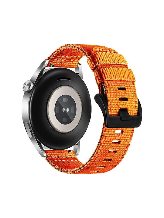 Λουράκι Woven Nylon Garmin Forerunner 255 Vivoactive 4 Venu 2 45mm Orange