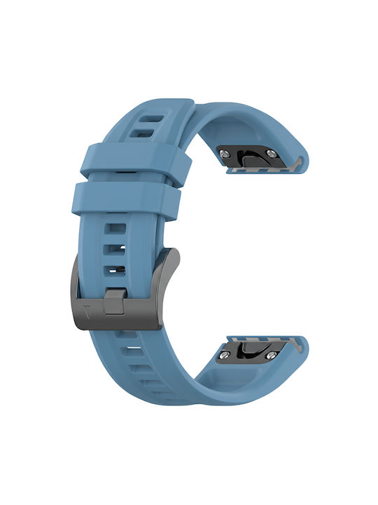 Кайишка Soft-silicone Garmin Fenix 5s 6s 7s 8 43mm Epix Gen 2 42mm Descent Mk2s/mk3 43mm D2 Delta S Mach 1 Pro 43mm Instinct 2s Син