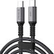 USB-C Cable in USB-C Techsuit TitanSync Pro (CX2) 240W - 480Mbps - Fast Charging - E-marker Chip 1m
