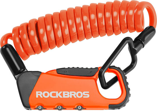 Rockbros Fahrradschloss Zusammenklappbar mit Kombination / mit Schlüssel Orange