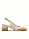 Heels with Mid Heel Ecru 1320-Ecru-Camel