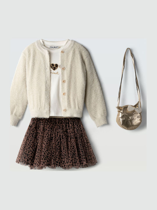 Evita Kids Set with Skirt Leopard 3 Pieces