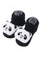 3d Süße Baumwollsocken Figur Panda Schwarz