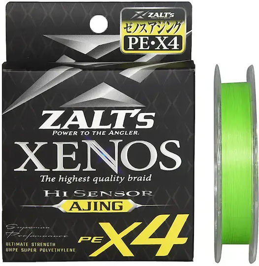Плетено Влакно Zalt’s Xenos X4 Hi Sensor Ajing 150м 0.076мм Pe#0.2