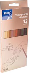 Ξυλομπογιες 3mm Spree 12 Χρωματων Skin Tones Ξυλομπογιες 3mm Spree 12 Χρωματων Skin Tones