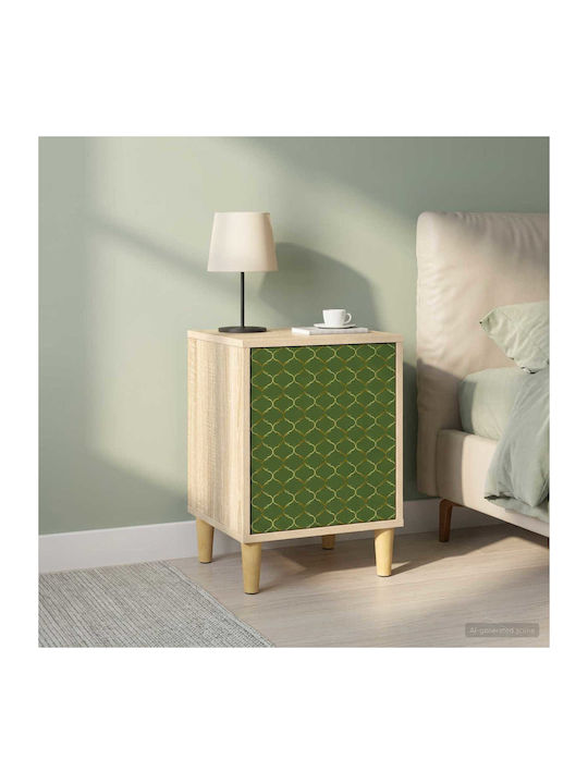 Nachttische Holz Beige 2Stücke 36x33x50cm
