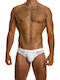 Herren Slip Weiß mit Mustern 17613
