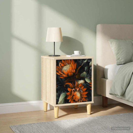 Nachttische Lochem Holz Beige 2Stücke 36x33x50cm