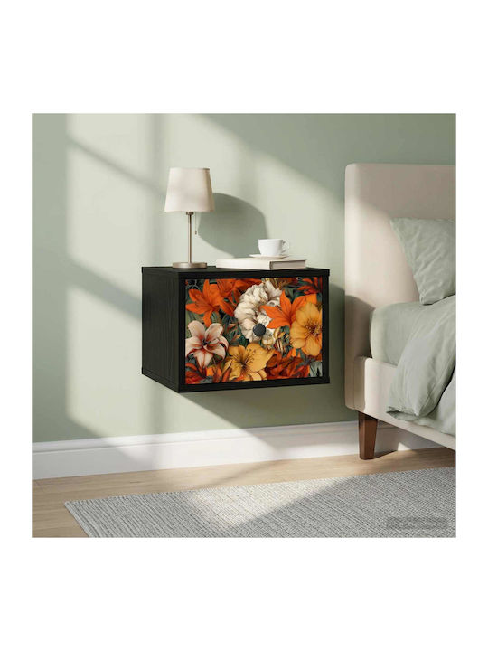 Wooden Black Bedside Table 36x33x25cm