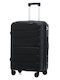 Olia Home Cabin Travel Suitcase Black Height 55cm
