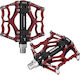 Rockbros Bicycle Pedals Flat Red