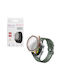 Volte-Tel Edge Cover Plastic Case with Tempered Glass in White Colour for Xiaomi Watch 5