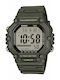 Casio Digital Men's Battery Watch with Black Rubber Strap