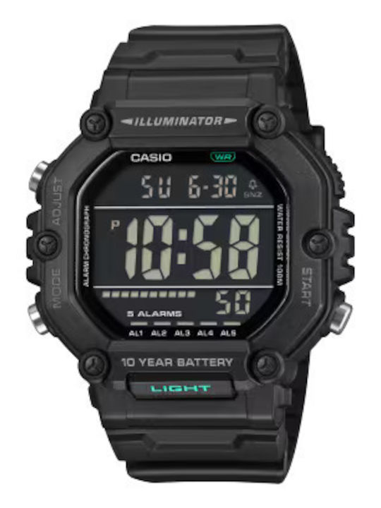 Casio Дигитален Мъжки Часовник На Батерия Черен