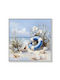 Canvas Painting Summer Breeze & Sea Shells 62x62x2.8