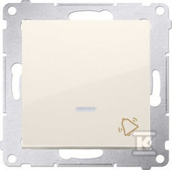 Simon 54 Premium Tastatur Türklingel Mit LED Hintergrundbeleuchtung Modul 16ax 250v Schraubklemmen Creme Dd1al.01/41