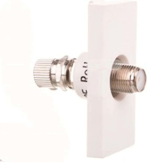 Touchme Modul 1/2 Sat Antennensteckdose Weiß