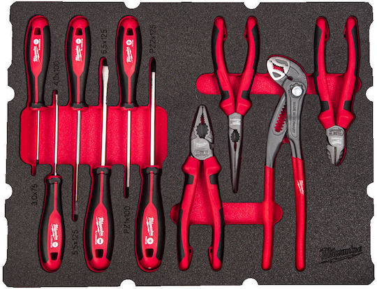 Milwaukee Werkzeugablage mit 10 Werkzeugen