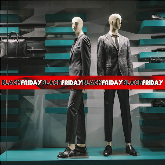 Αυτοκόλλητο Βιτρίνας "b Friday" Line
