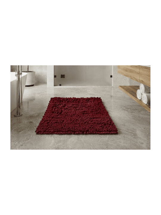 Covoraș Antiderapant De Baie Bubble Walk 100-1780-3 Burgundy 60x90 cm
