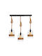 Tradesor Deckenleuchte Boho Raster mit Lampenbirnensockel 80x60cm