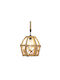 Boho Grid Pendant Light with E27 Socket 28x29cm