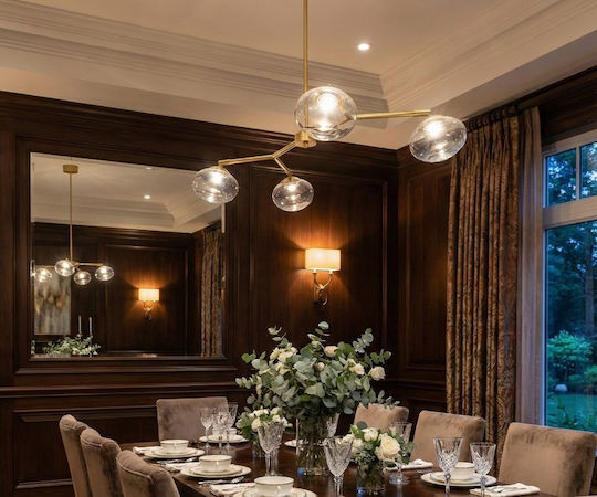 Luma Luma Gold LED Ceiling Light with Warm White Light 80x37x65cm