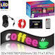 GloboStar Плъзгаща се LED Табела Едностранна Водоустойчива 160x32cm RGB