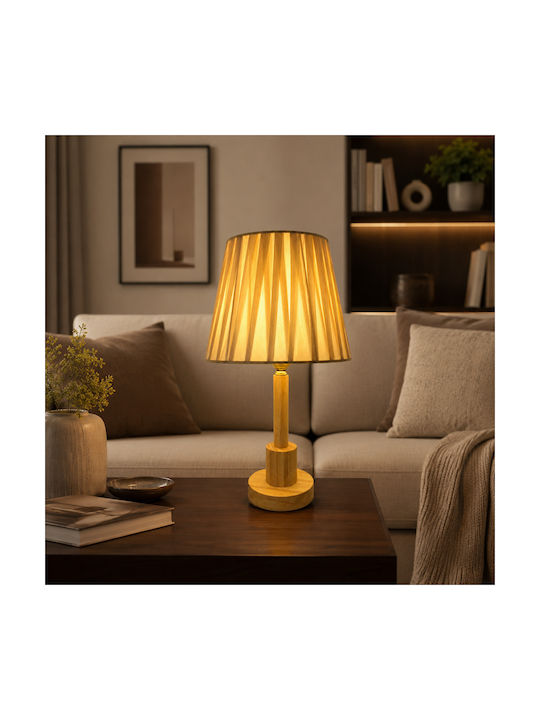 Table Lamp for E27 Fitting with Honey Shade and Base
