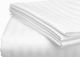 Striped White Sheet Luxury Quality 240 Thread Count 250 X 270 Cm 15 Pieces