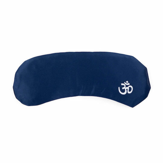 Bodhi Om Satin Eye Pillow Navy Blue
