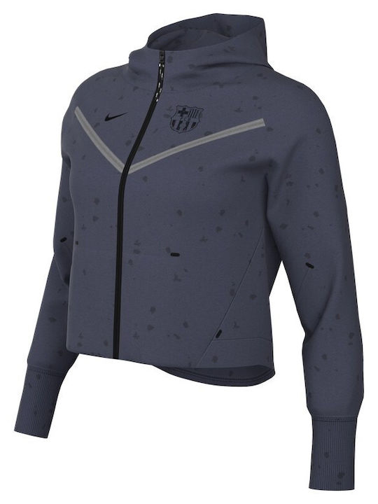 Fcb Techfleece Дамско Спортно Яке Синьо