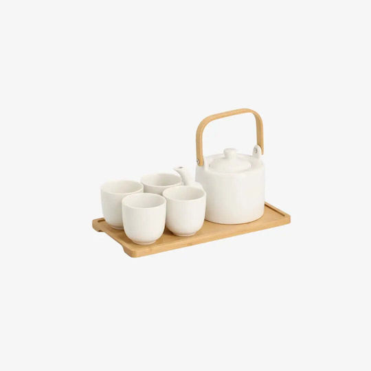 Phos & Gaia Set Tassen Tee Bamboo Weiße 6 Stück