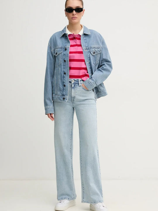DKNY Γυναικείο Jean Παντελόνι σε Wide Γραμμή