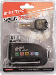 Biketec OM Blocaj Frână De Disc Pentru Motocicletă Cu Alarmă Și Pin De 6mm
