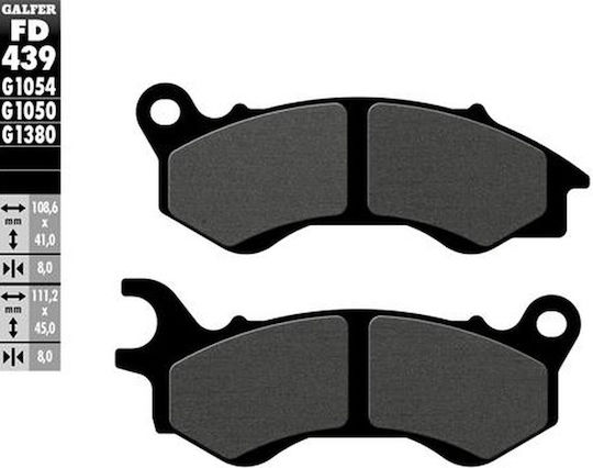 Galfer Tampoane De Frână Semi-Metalice Pentru Scuter