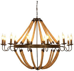 Chandelier Ø80cm with Rope Chandelier Ø80cm with Rope