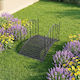 Costway Decorative Metal Garden Bridge 71.12x68.58x119.38cm NP13629