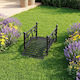 Costway Decorative Metal Garden Bridge 43.18x45.72x101.6cm NP13630