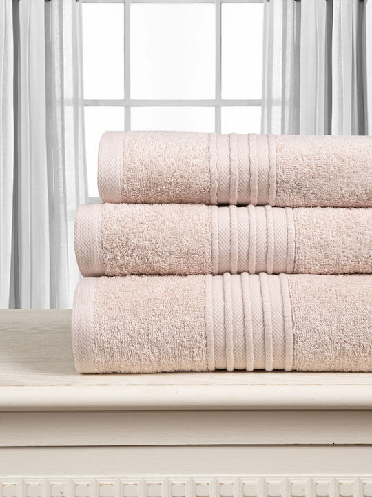 Silk Fashion Face Towel Opal 50x90cm Beige 500gsm