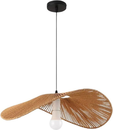 Deckenleuchte Boho Raster mit Lampenbirnensockel E27 40x12cm