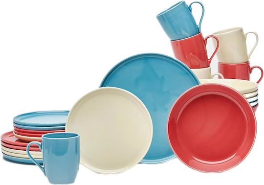 Serving Utensil Set 24 Pieces Light Blue Elba
