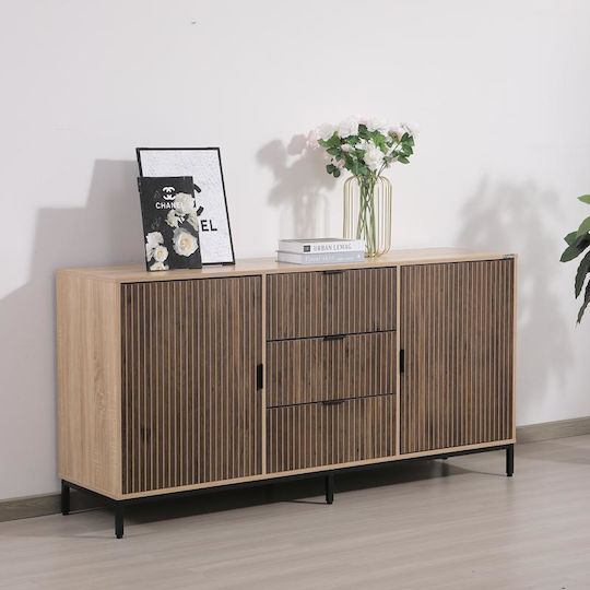 Fylliana Rythmos Holz Sideboard Sonoma-Walnuss 160x41x80cm