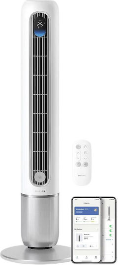 Philips 7000 Series Ανεμιστήρας Πύργος 30W με Τηλεχειριστήριο Λευκός