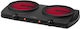 Concept Countertop Burner Ceramic Double Black